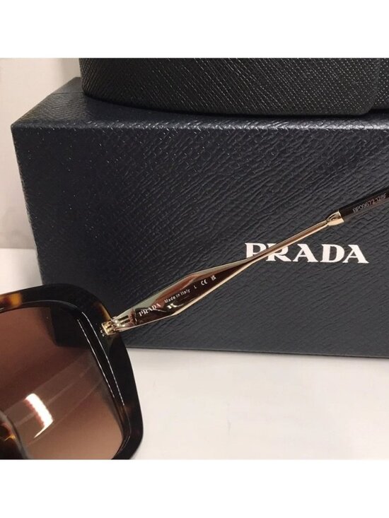 New Authentic ?️ Prada SPR 03Y VAU-6S1 Sunglasses – Honey Tortoise / Brown Grad main image 8